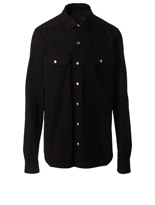 Skull Cotton Stretch Shirt