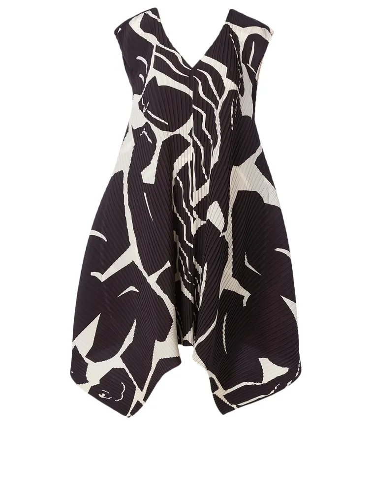 Cuddle Pleats Short Dress