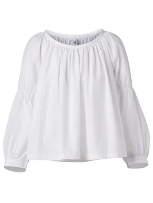 Cotton Long-Sleeve Top