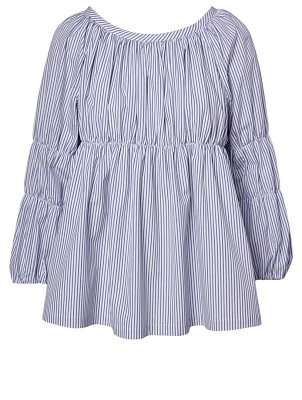 Cotton Empire Top Striped Print