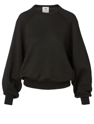 Balloon-Sleeve Sweatshirt