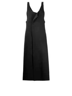 Wool Blend Midi Dress