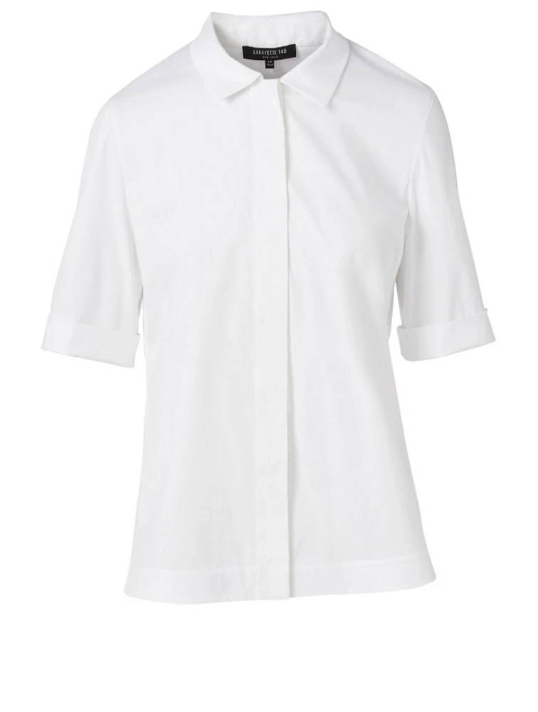 Farrell Cotton-Blend Blouse