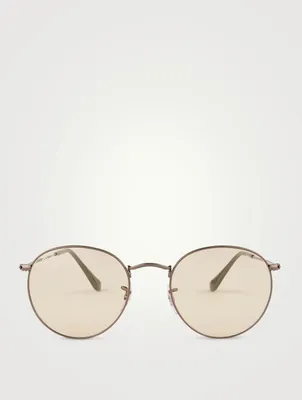 Round Metal Sunglasses Glasses