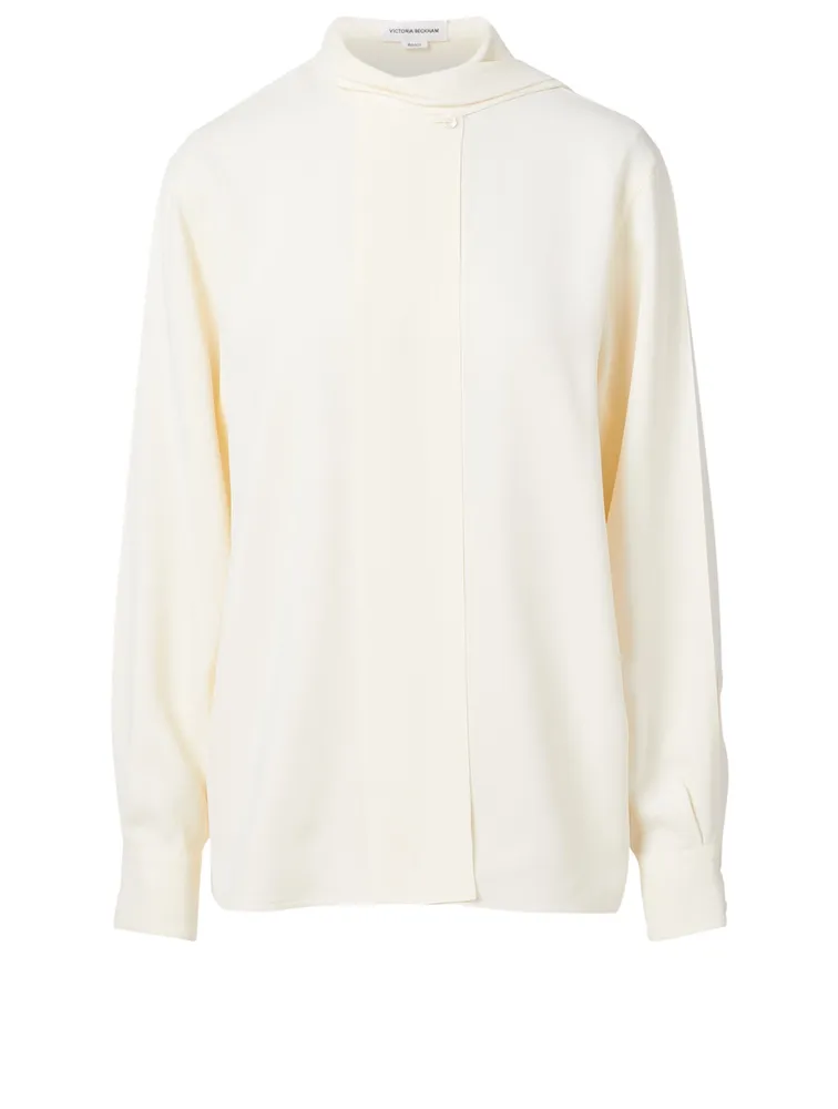 Scarf Neck Blouse