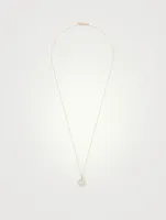 14K Gold Evil Eye Medallion Necklace With Diamonds