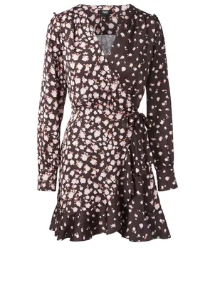 Carrie Ann Wrap Dress Floral Print