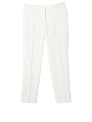 Leaf Crepe Cigarette Pants