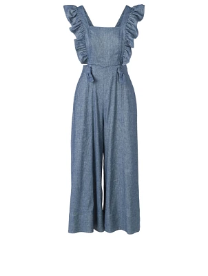 Amy Linen-Blend Wide-Leg Jumpsuit