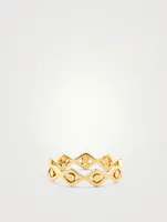 14K Gold Evil Eye Ring