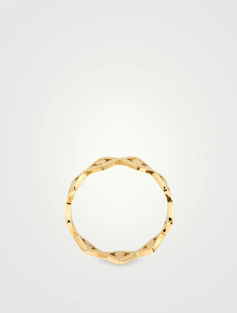 14K Gold Evil Eye Ring