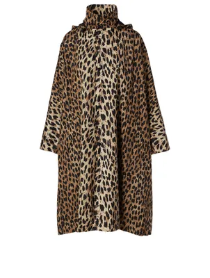 Opera Rain Coat Leopard Print