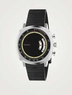 Grip Steel Rubber Strap Watch