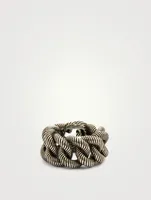 Silver Ring With Interlocking G