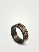 Icon Ring With 18K Gold Interlocking G