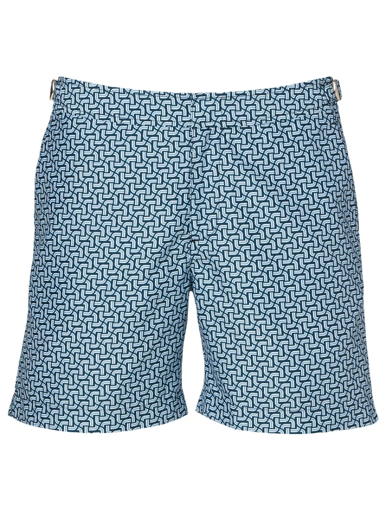 Bulldog Swim Shorts Geo Print