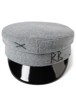 Wool Baker Boy Cap With Logo