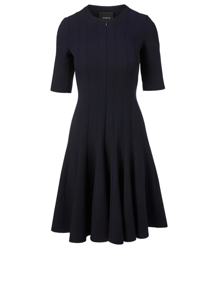 Wool Roundneck A-Line Dress