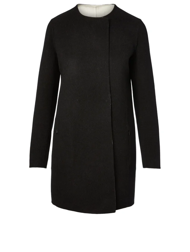 Wool And Cashmere Reversible Coat