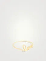Small 14K Gold Love Ring
