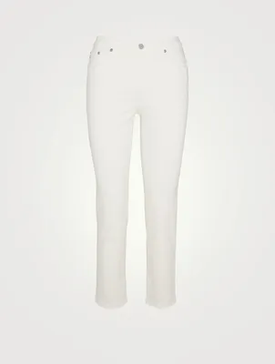 Isabelle High-Waisted Straight Crop Jeans