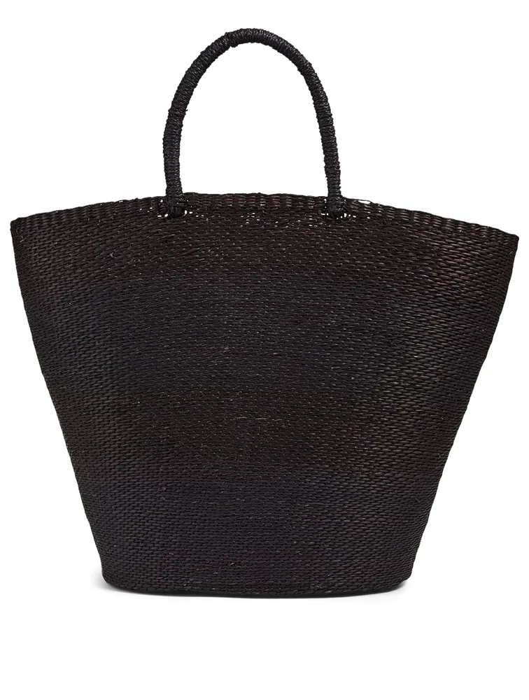 Large Crete Woven Straw Tote Bag