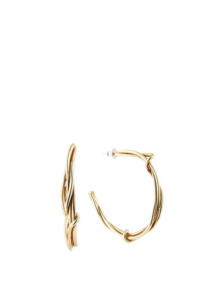 Large Tangle Hoops Earrings