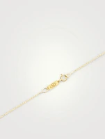 18K Gold Marquise Dangle Necklace With Diamonds and Turquoise