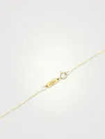 18K Gold Hammered Heart Necklace