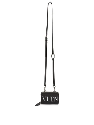 VLTN Leather Neck Wallet