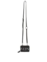 VLTN Leather Neck Wallet