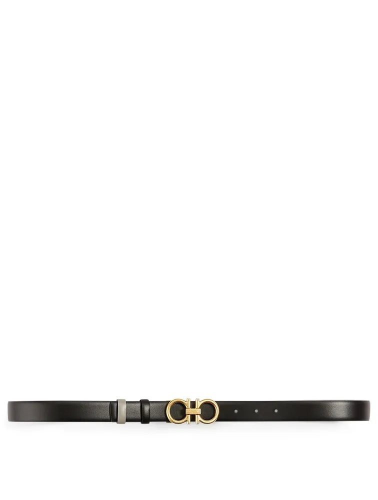 Classic Gancini Reversible Leather Belt