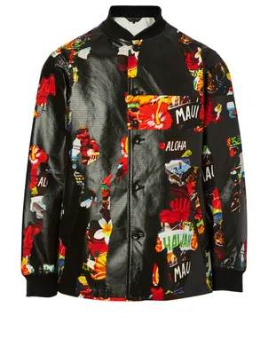 Printed Bomber Jacket