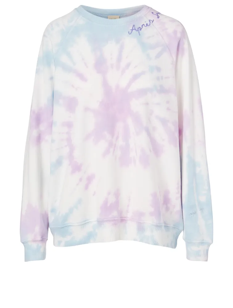 Coachella "Après Swim" Crewneck Sweatshirt Tie Dye
