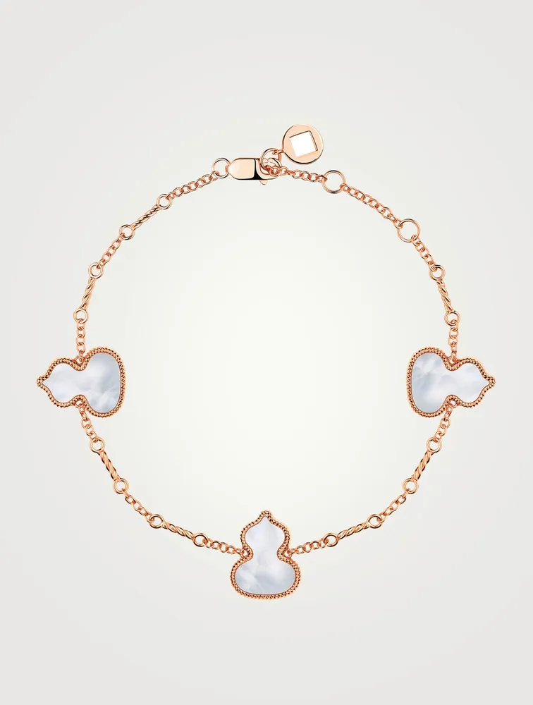 Wulu 18K Rose Gold Bracelet With Mother-Of-Pearl