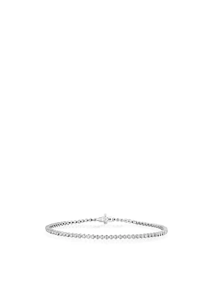 14K Gold Bezel Eternity Bracelet With Diamonds