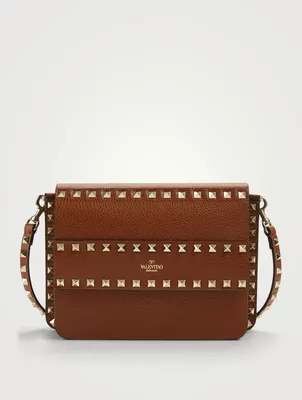 Small Rockstud Leather Shoulder Bag