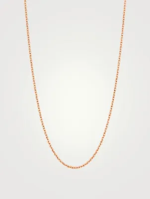 24-Inch 18K Rose Gold Chain Necklace