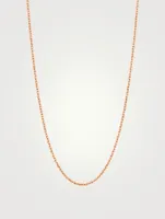 24-Inch 18K Rose Gold Chain Necklace