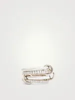 Polaris 18K White Gold Stacked Ring With Diamonds