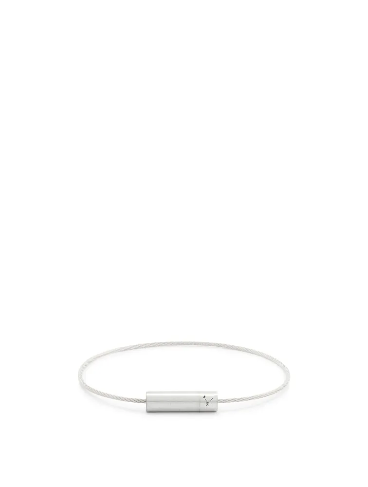 5g Brushed Sterling Silver Cable Bracelet