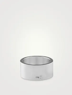 15g Polished Sterling Silver Ribbon Ring