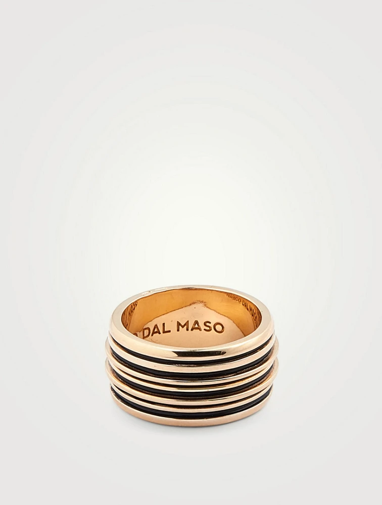 Acies Double Polished 18K Gold Plated Ring