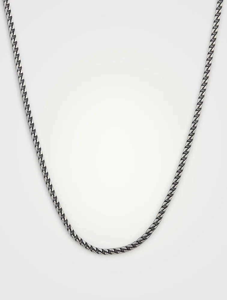 Ulysses Oxidized Silver Necklace