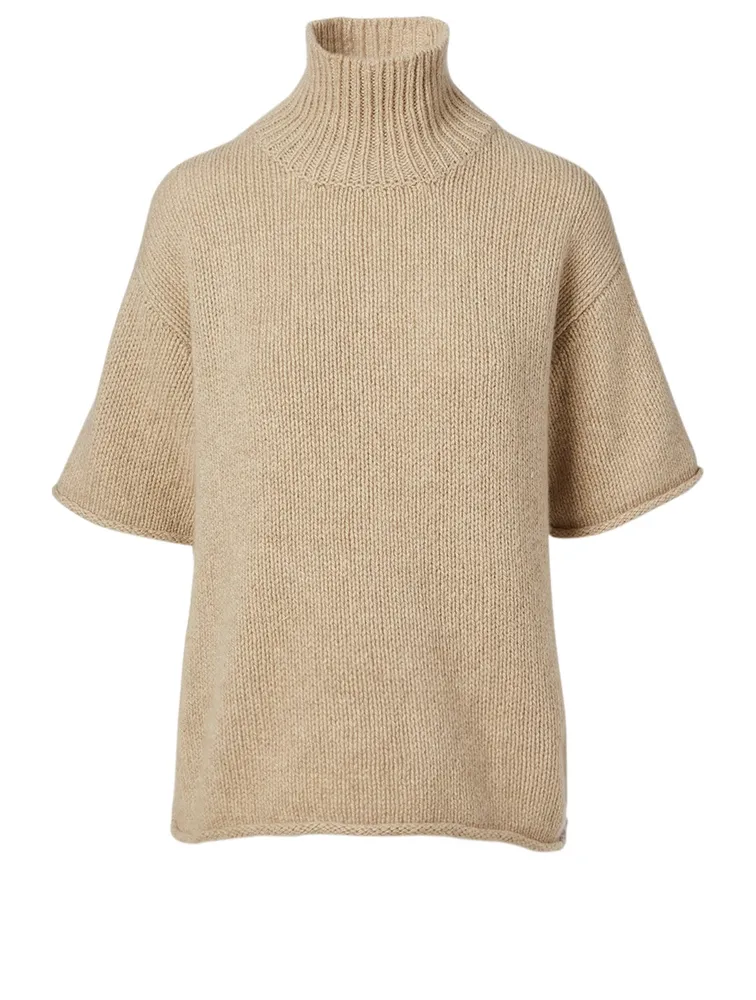 Edrik Cashmere Short-Sleeve Top