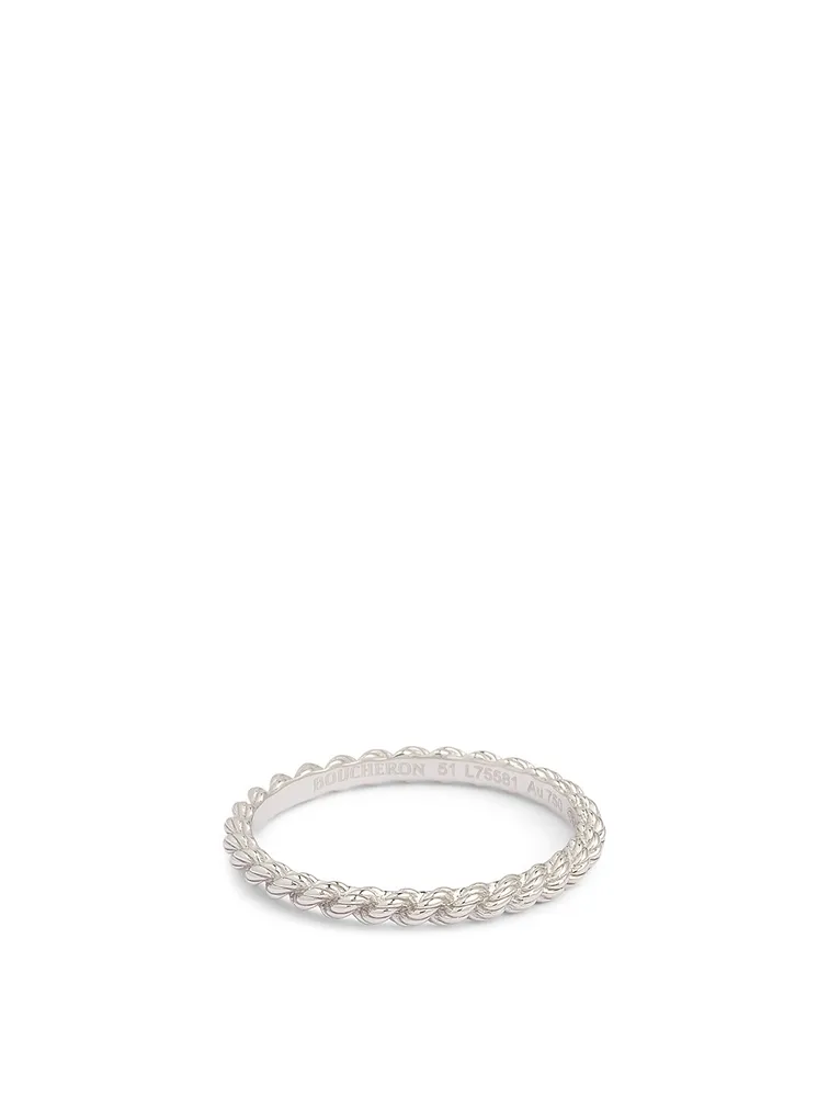 Serpent Bohème White Gold Wedding Band