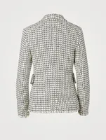 Tweed Double-Breasted Blazer