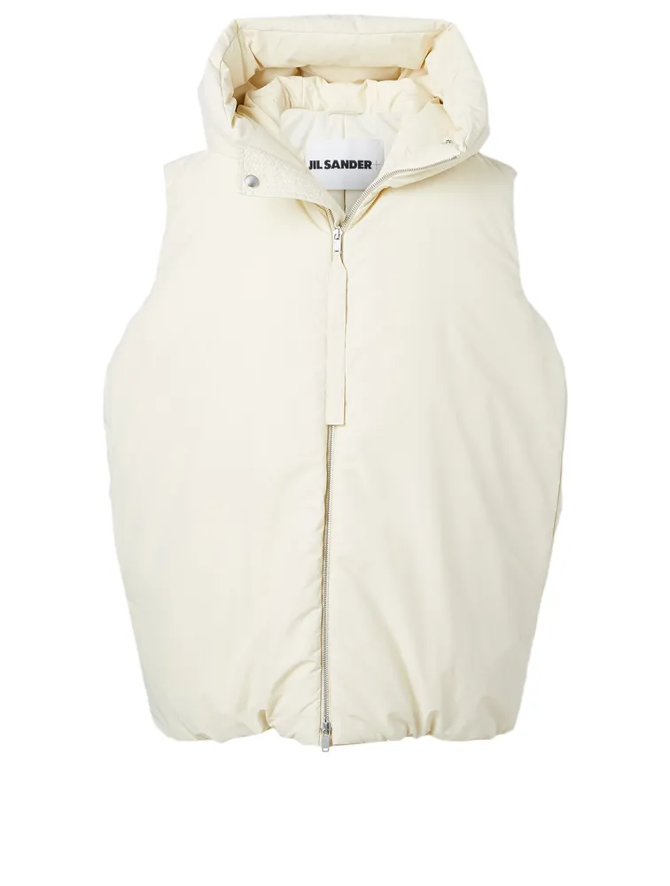 Down Vest With Hood