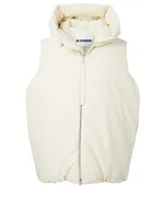 Down Vest With Hood