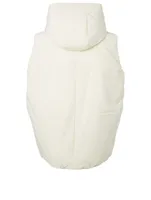 Down Vest With Hood